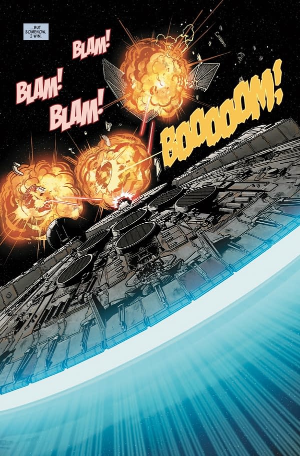 Interior preview page from STAR WARS: HAN SOLO - HUNT FOR THE FALCON #4 RAMON ROSANAS COVER