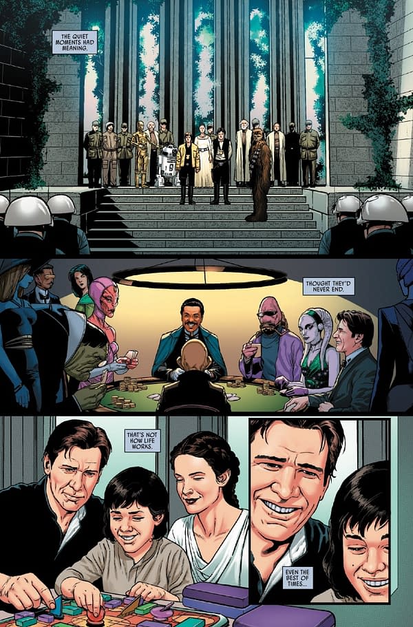 Interior preview page from STAR WARS: HAN SOLO - HUNT FOR THE FALCON #4 RAMON ROSANAS COVER