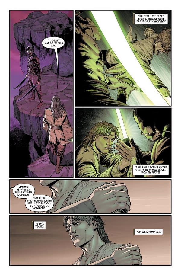 Interior preview page from STAR WARS: JEDI KNIGHTS #10 MADIBEK MUSABEKOV COVER