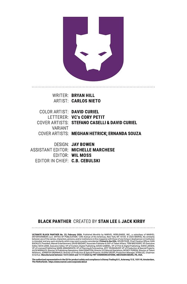 Interior preview page from ULTIMATE BLACK PANTHER #23 STEFANO CASELLI COVER