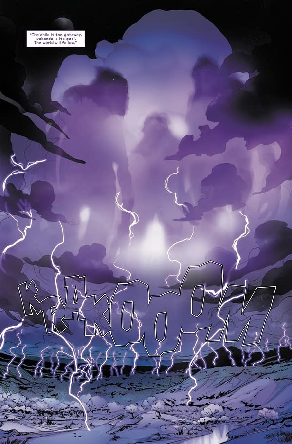 Interior preview page from ULTIMATE BLACK PANTHER #23 STEFANO CASELLI COVER