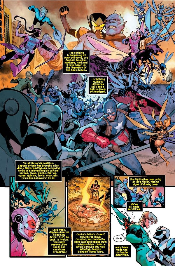 Interior preview page from ULTIMATES #19 DIKE RUAN COVER