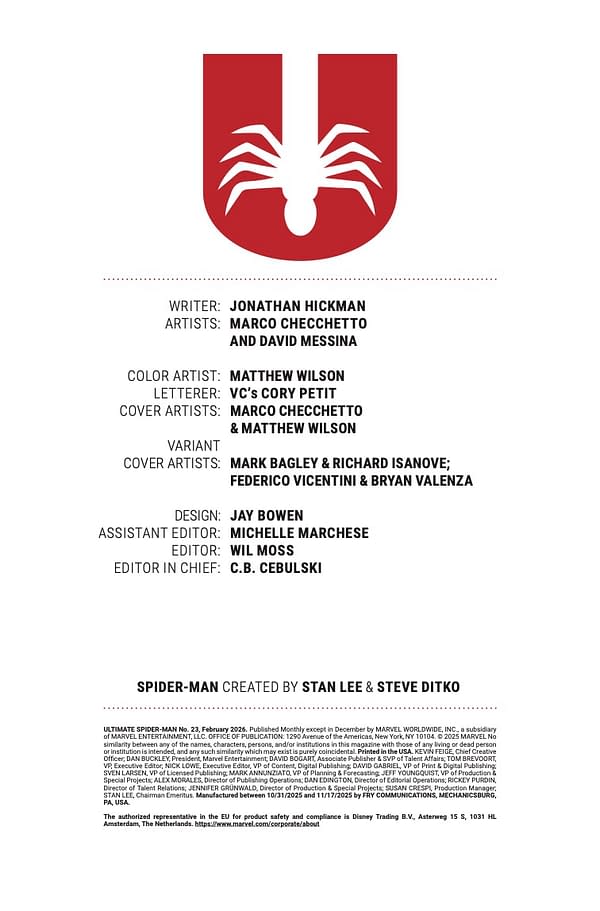 Interior preview page from ULTIMATE SPIDER-MAN #23 MARCO CHECCHETTO COVER