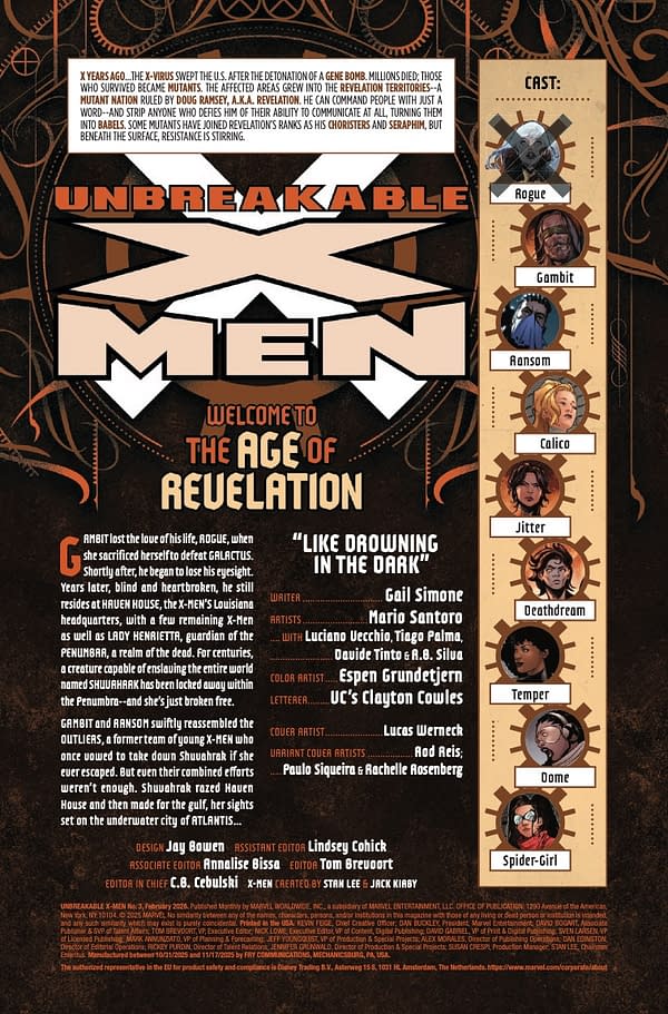 Interior preview page from UNBREAKABLE X-MEN #3 LUCAS WERNECK COVER