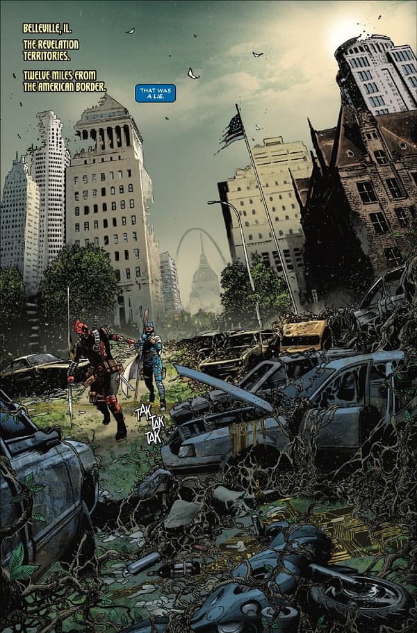 Interior preview page from UNDEADPOOL #3 E.M. GIST COVER