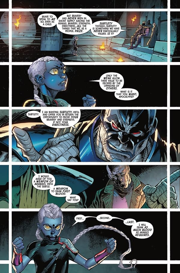 Interior preview page from X-MEN: BOOK OF REVELATION #3 NETHO DIAZ COVER