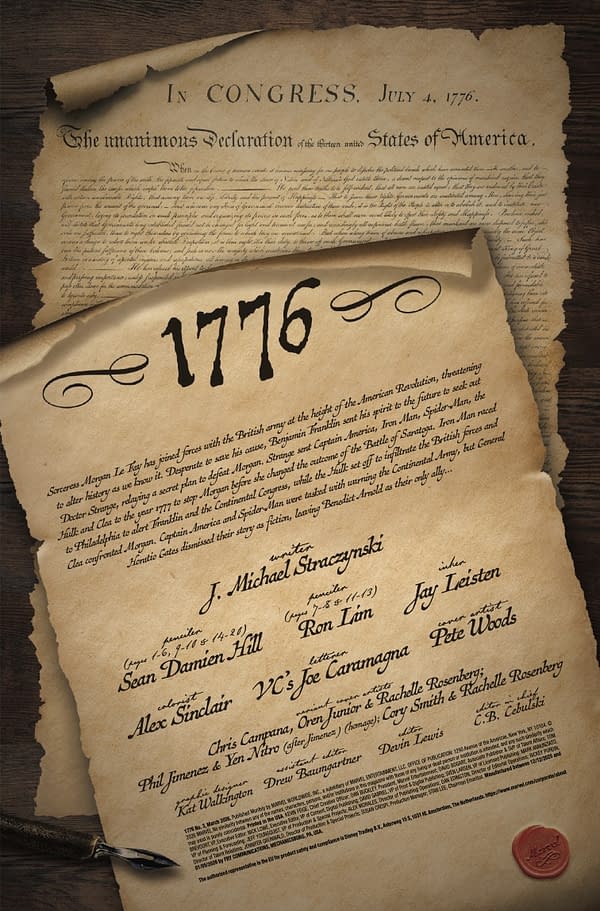 Interior preview page from 1776 #3 PETE WOODS COVER