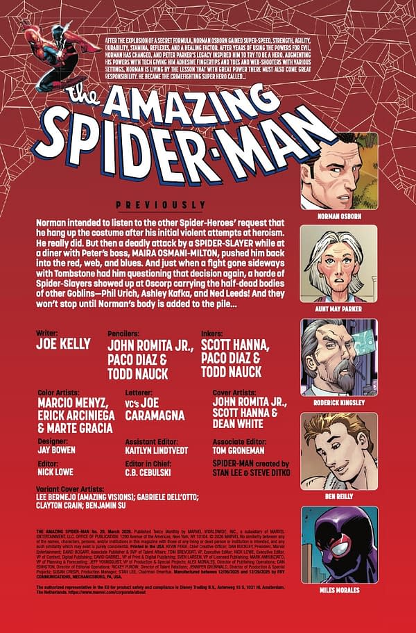 Interior preview page from AMAZING SPIDER-MAN #20 JOHN ROMITA JR. COVER