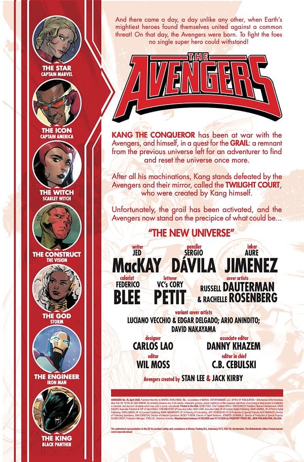 Interior preview page from AVENGERS #35 RUSSELL DAUTERMAN COVER