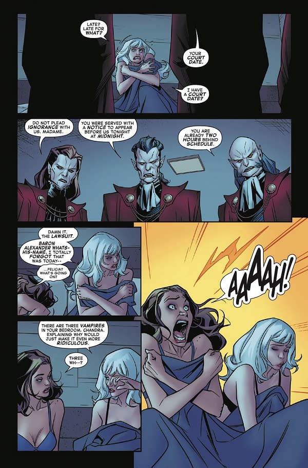 Interior preview page from BLACK CAT #6 ADAM HUGHES COVER