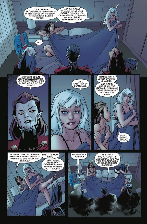 Interior preview page from BLACK CAT #6 ADAM HUGHES COVER