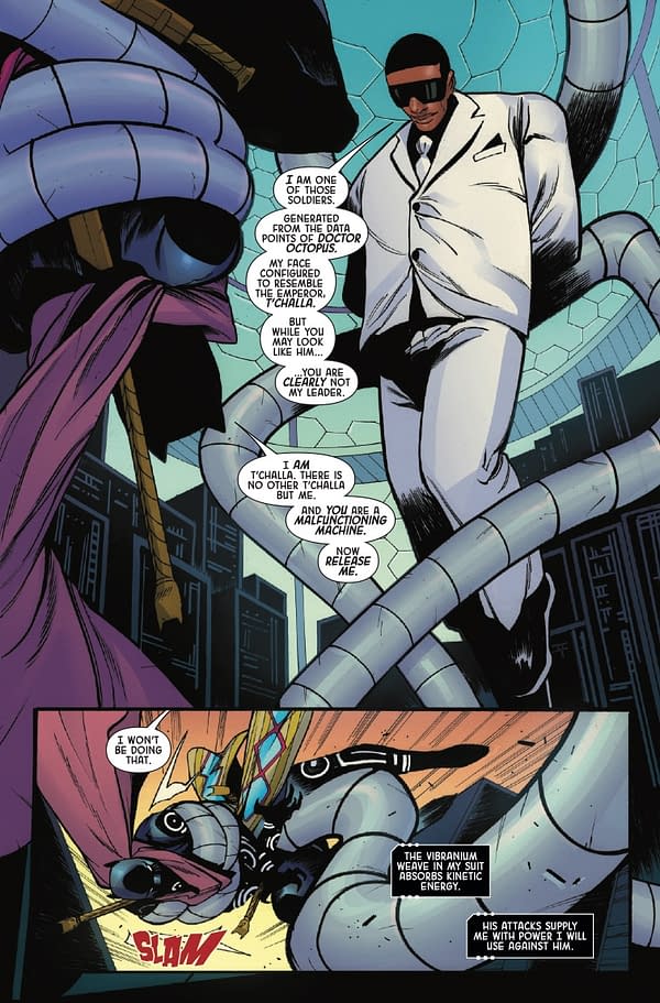 Interior preview page from BLACK PANTHER: INTERGALACTIC #2 CAFU COVER