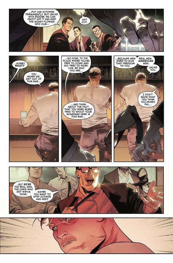 Interior preview page from CAPTAIN AMERICA #6 BEN HARVEY COVER