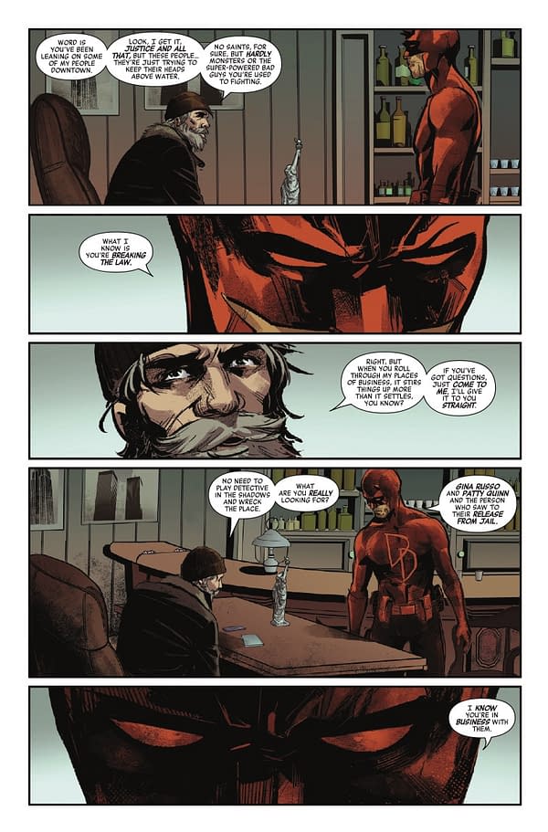 Interior preview page from DAREDEVIL/PUNISHER: THE DEVIL'S TRIGGER #3 SKAN COVER