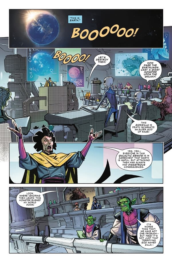 Interior preview page from GODZILLA: INFINITY ROAR #1 KEN LASHLEY COVER