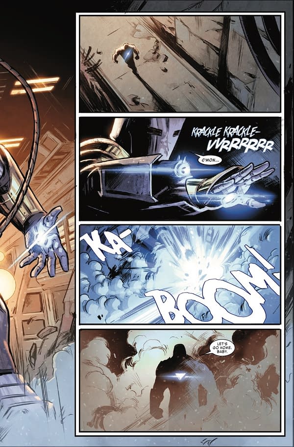 Interior preview page from IRON MAN #1 RYAN STEGMAN COVER