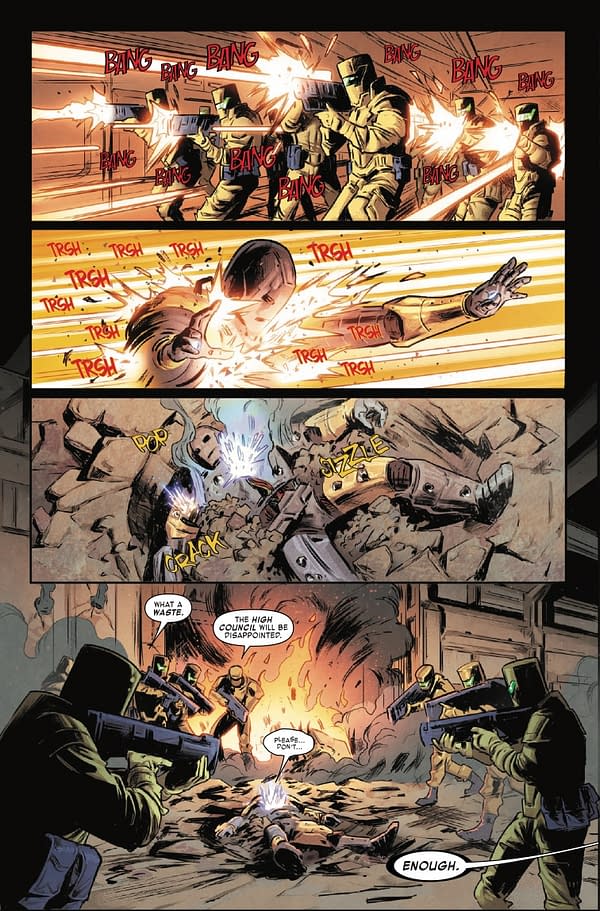 Interior preview page from IRON MAN #1 RYAN STEGMAN COVER