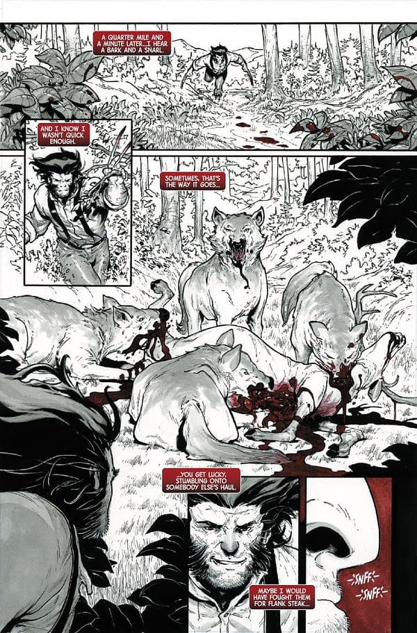 Interior preview page from LOGAN: BLACK, WHITE, AND BLOOD #2 MARTIN COCCOLO COVER