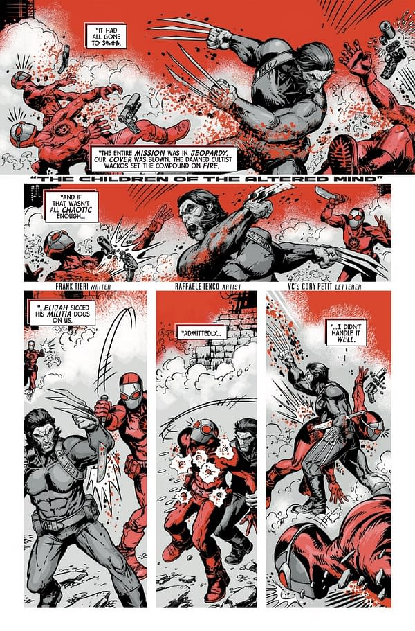 Interior preview page from LOGAN: BLACK, WHITE, AND BLOOD #2 MARTIN COCCOLO COVER