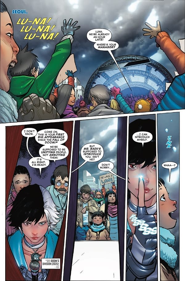 Interior preview page from LUNA SNOW: WORLD TOUR #1 ARIO ANINDITO COVER