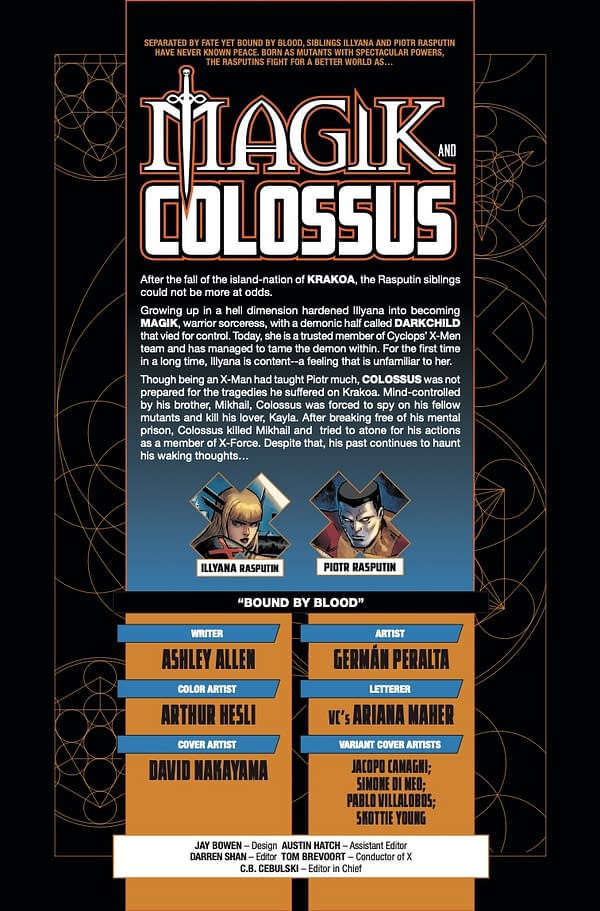 Interior preview page from MAGIK AND COLOSSUS #1 DAVID NAKAYAMA COVER