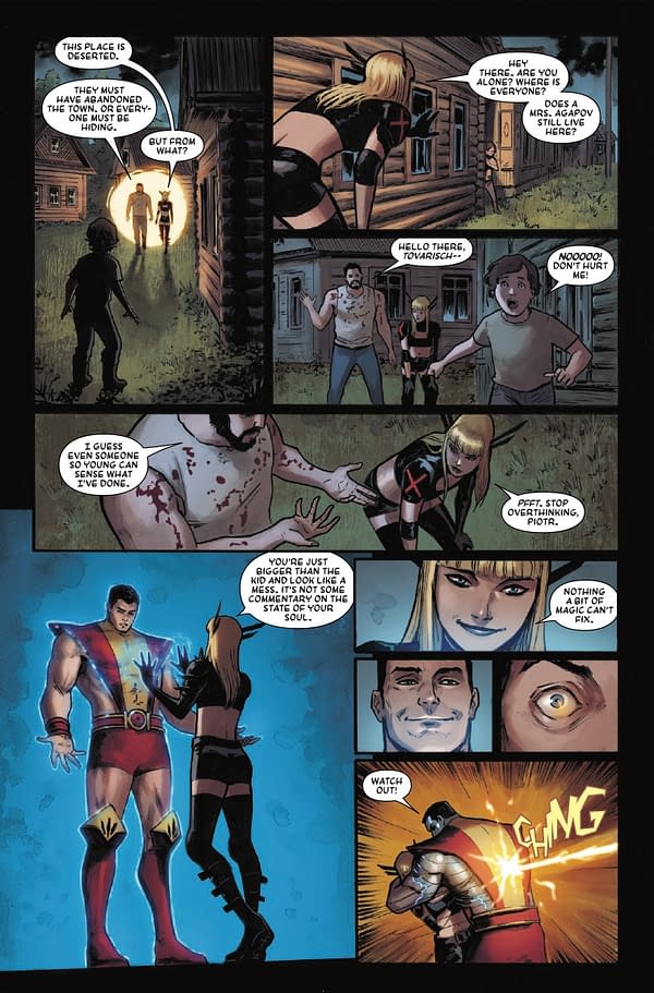 Interior preview page from MAGIK AND COLOSSUS #1 DAVID NAKAYAMA COVER