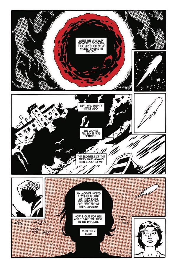 Preview image from 75960621332000411 MARVEL: BLACK WHITE AND BLOOD AND GUTS #4 PAULO SIQUEIRA COVER, by Anthony Oliveira & Mark Waid & Jorge Fornes & Bruno Bull & Paulo Siqueira, in stores Tuesday, January 7, 2026 from Marvel