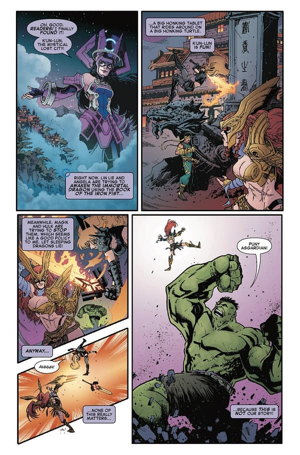 Interior preview page from MARVEL RIVALS: THE CITIES OF HEAVEN #1 NICO LEON COVER