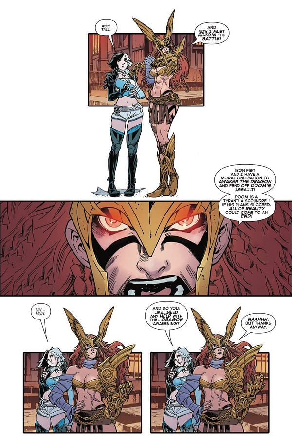 Interior preview page from MARVEL RIVALS: THE CITIES OF HEAVEN #1 NICO LEON COVER