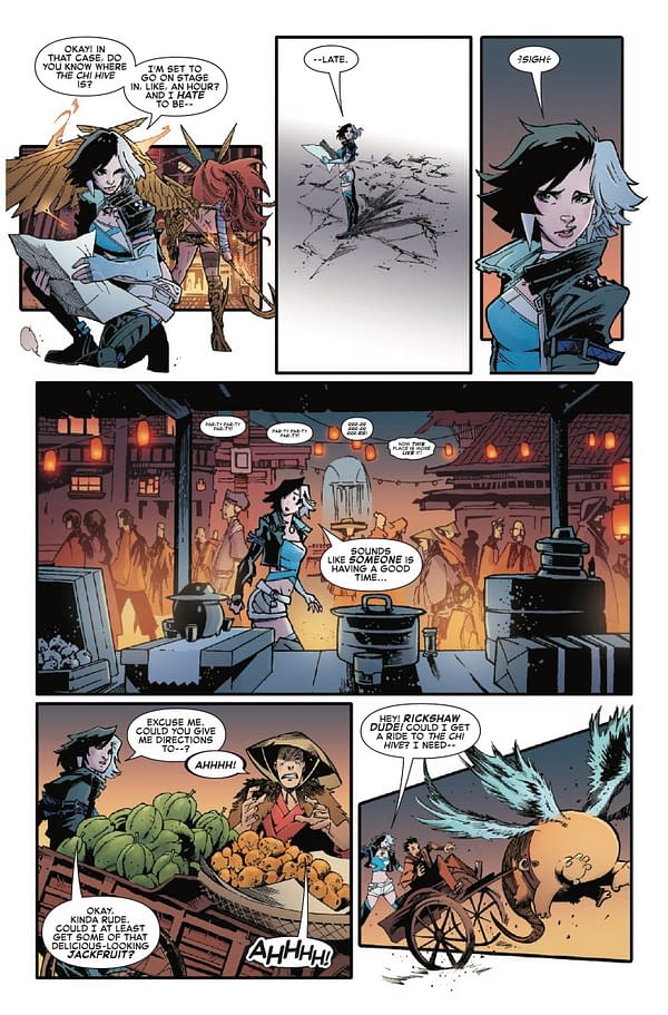 Interior preview page from MARVEL RIVALS: THE CITIES OF HEAVEN #1 NICO LEON COVER