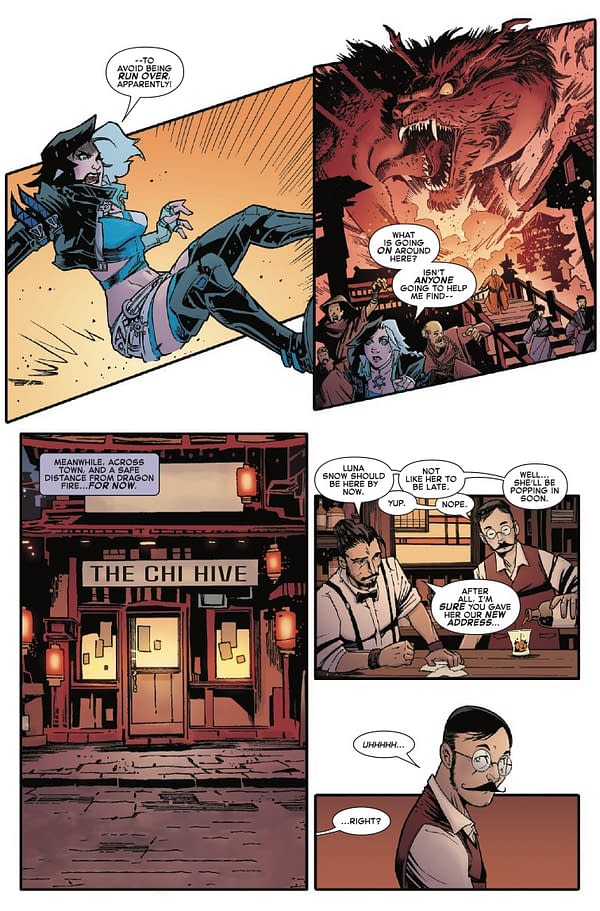 Interior preview page from MARVEL RIVALS: THE CITIES OF HEAVEN #1 NICO LEON COVER