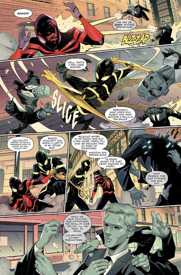 Interior preview page from MILES MORALES: SPIDER-MAN #42 FEDERICO VICENTINI COVER