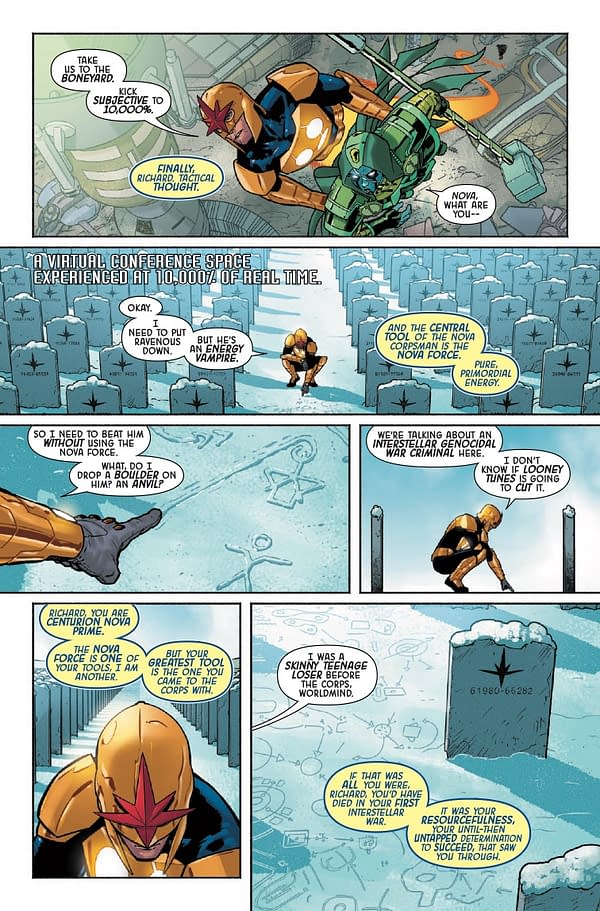 Interior preview page from NOVA: CENTURION #3 ALESSANDRO CAPPUCCIO COVER