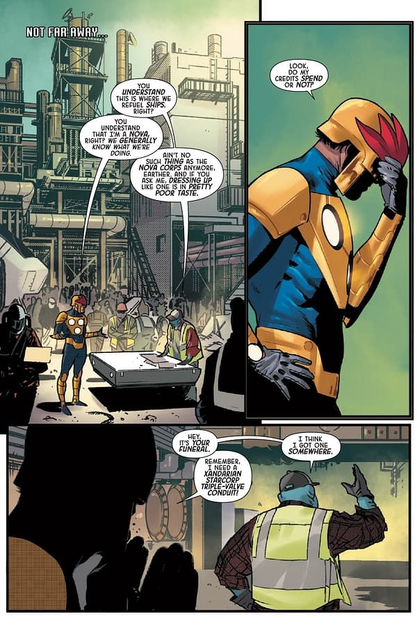 Interior preview page from NOVA: CENTURION #4 ALESSANDRO CAPPUCCIO COVER