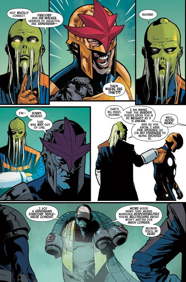 Interior preview page from NOVA: CENTURION #4 ALESSANDRO CAPPUCCIO COVER