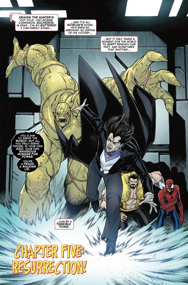 Interior preview page from SPIDER-MAN 94 #5 NICK BRADSHAW COVER