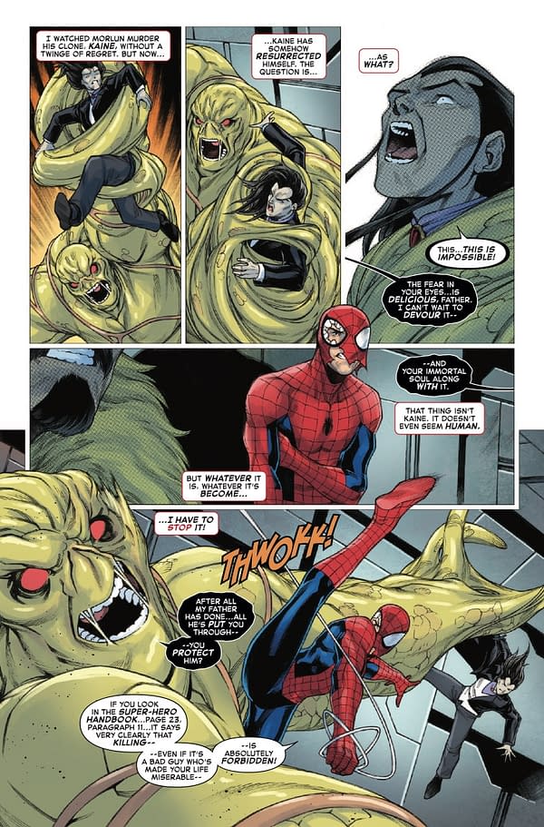 Interior preview page from SPIDER-MAN 94 #5 NICK BRADSHAW COVER