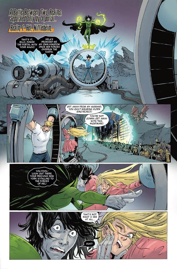 Interior preview page from STRANGE TALES #4 BAYLEIGH UNDERWOOD COVER