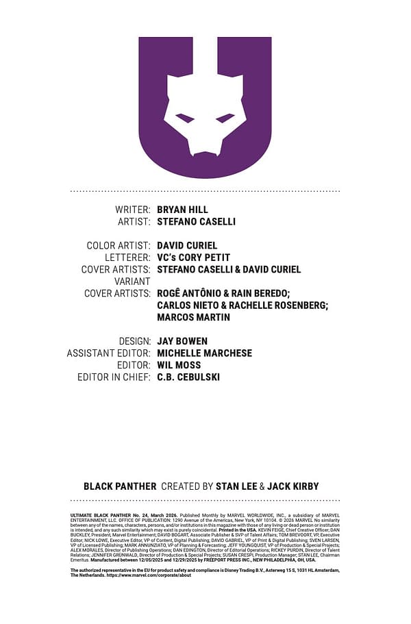 Interior preview page from ULTIMATE BLACK PANTHER #24 STEFANO CASELLI COVER