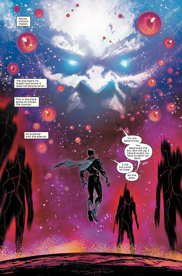 Interior preview page from ULTIMATE BLACK PANTHER #24 STEFANO CASELLI COVER