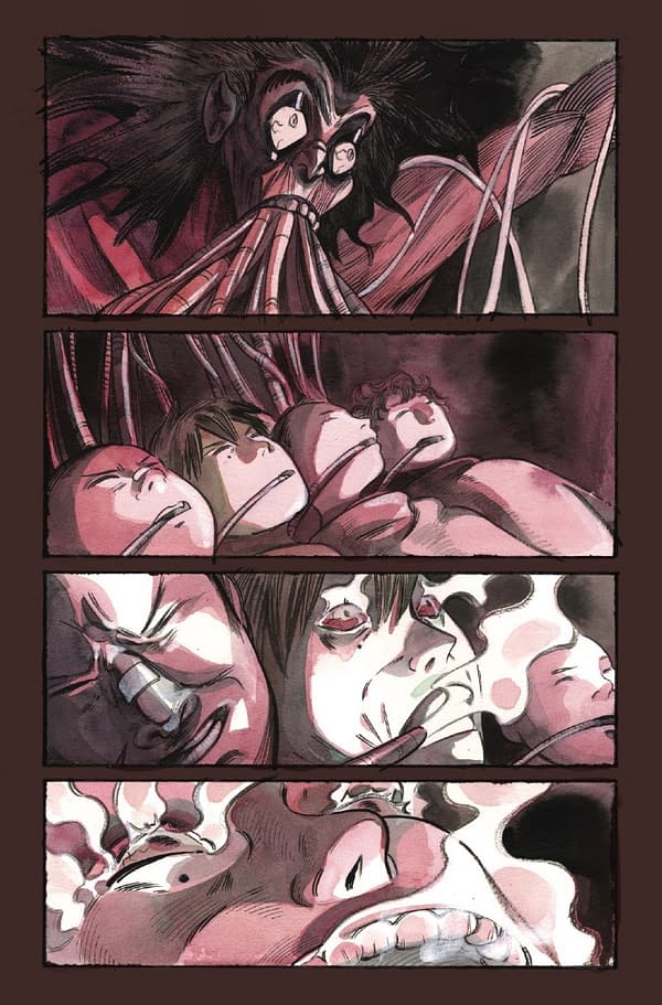 Interior preview page from ULTIMATE X-MEN #23 PEACH MOMOKO COVER