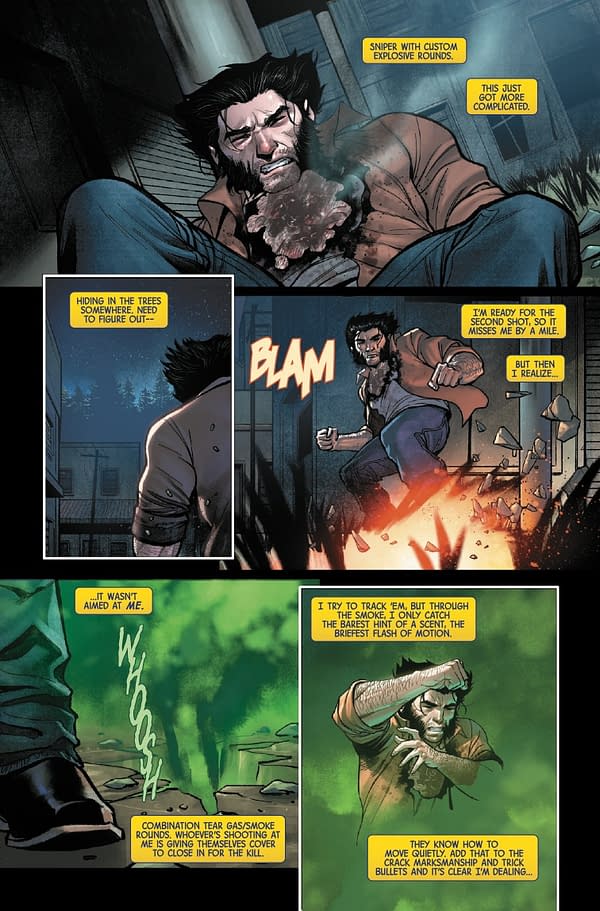 Interior preview page from WOLVERINE #14 DAN PANOSIAN COVER