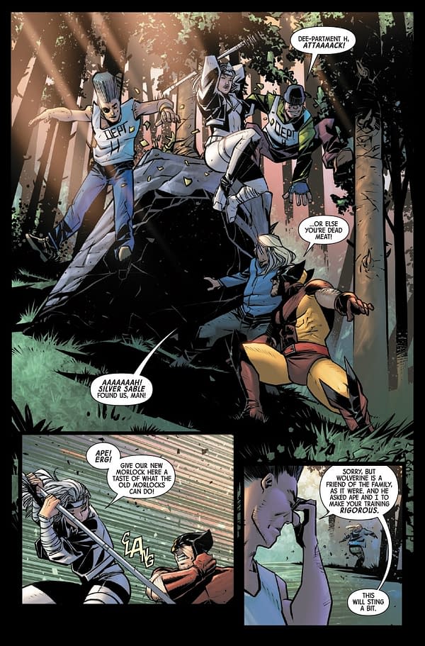 Interior preview page from WOLVERINE #15 DAN PANOSIAN COVER