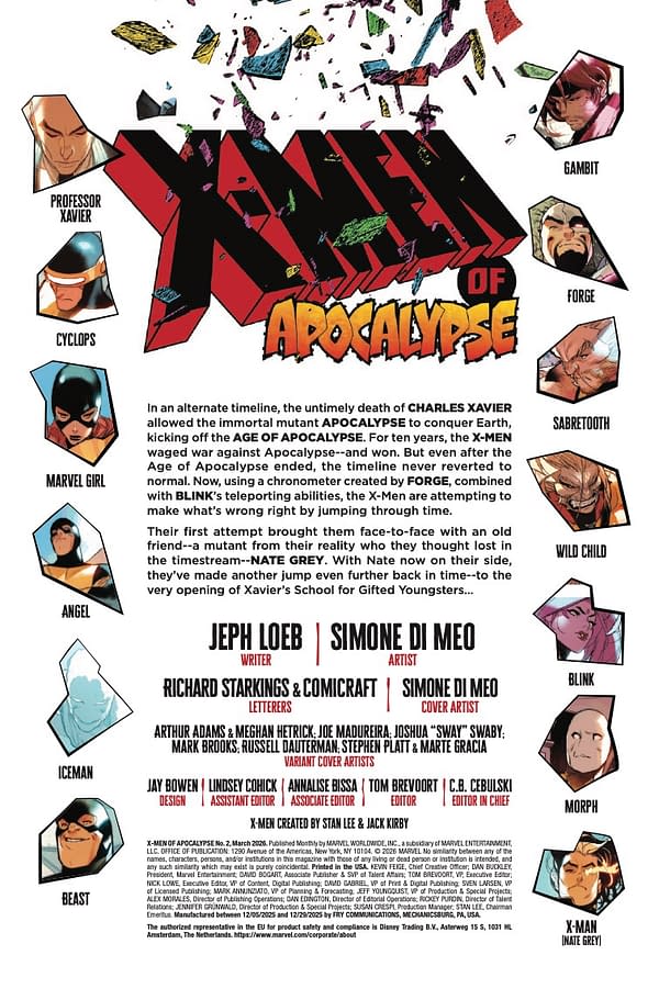 Interior preview page from X-MEN OF APOCALYPSE #2 SIMONE DI MEO COVER