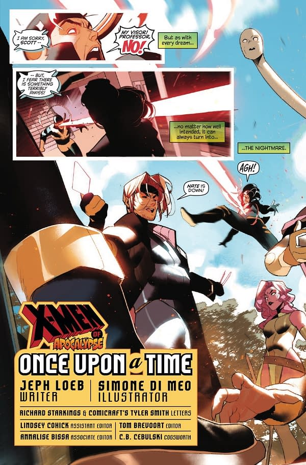 Interior preview page from X-MEN OF APOCALYPSE #2 SIMONE DI MEO COVER
