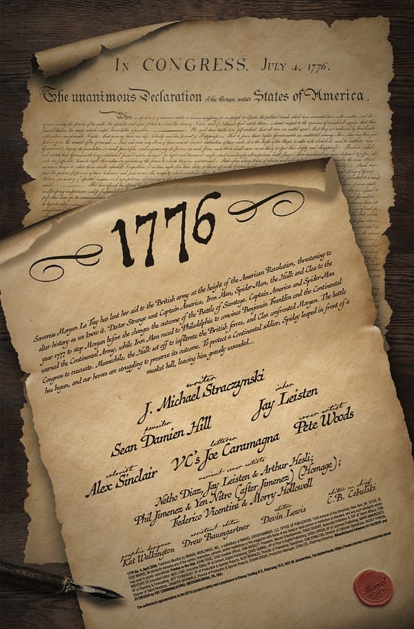 Interior preview page from 1776 #4 PETE WOODS COVER