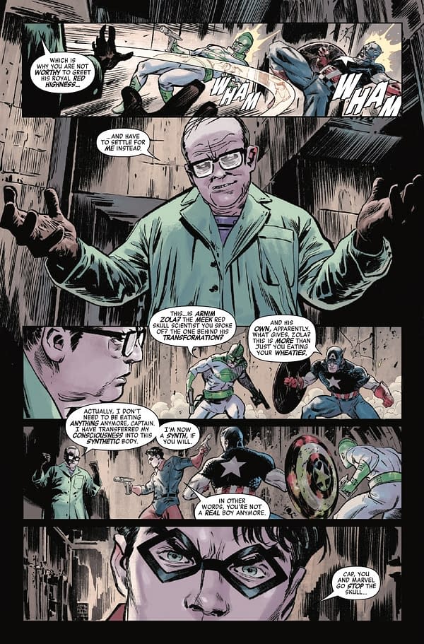 Interior preview page from ALIEN VS. CAPTAIN AMERICA #4 LEINIL YU COVER