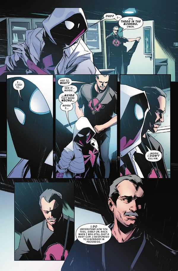 Interior preview page from ALL-NEW SPIDER-GWEN: THE GHOST SPIDER #8 DAVID MARQUEZ COVER