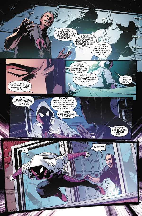 Interior preview page from ALL-NEW SPIDER-GWEN: THE GHOST SPIDER #8 DAVID MARQUEZ COVER