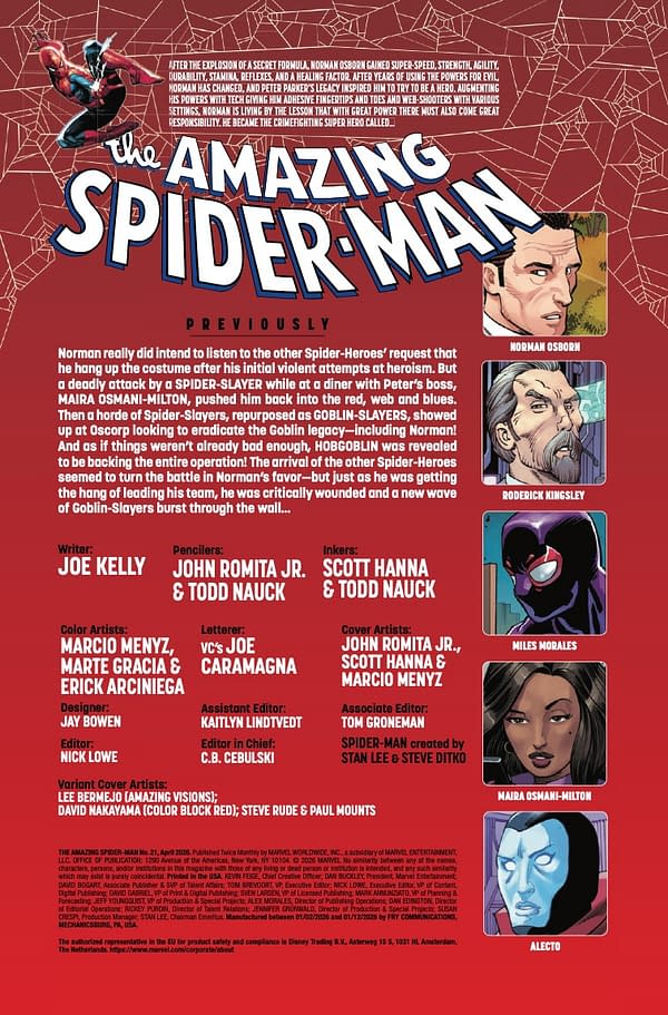 Interior preview page from AMAZING SPIDER-MAN #21 JOHN ROMITA JR. COVER